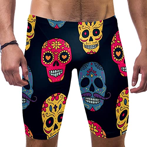 Bañador jammer de natación cómodo y de secado rápido HUI JIN SHOP con diseño de cráneo