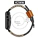 KARTICE Compatible with Apple Watch Band 44mm Series 5 Leather Bands for iWatch 4 3 2 1 Men Women Handmade Vintage Replacement Strap (Brown 44mm/42mm)