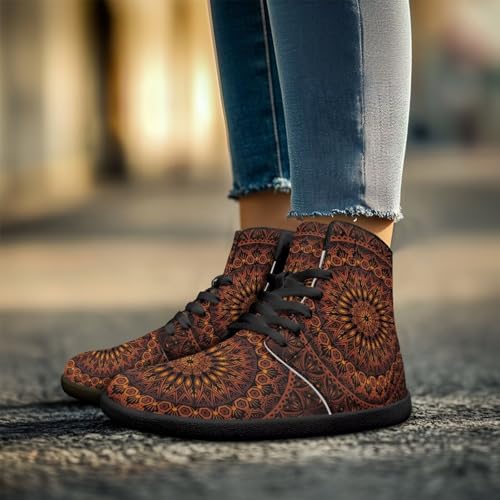 Image of Binienty Zero Drop Sole Barefoot Men's Women's PU Leather Flat Minimalist Barefoot Sneakers Athletic Shoes Waterproof