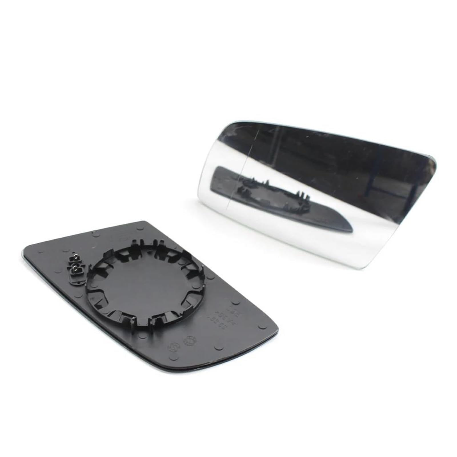 Vetro Specchietto Retrovisore per Serie 5 per E60 per E61 per E63 per E64 2003-2008 Specchietto Retrovisore Esterno Riscaldato Blu Lato Sinistro Destro Grandangolare(A Pair White)