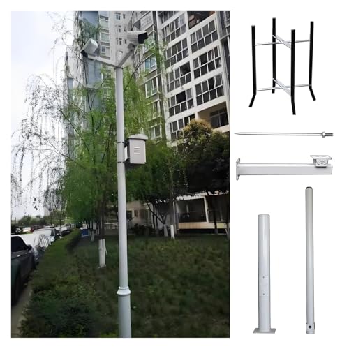 Poteau de caméra de sécurité avec cage de sol robuste en acier pour dôme PTZ