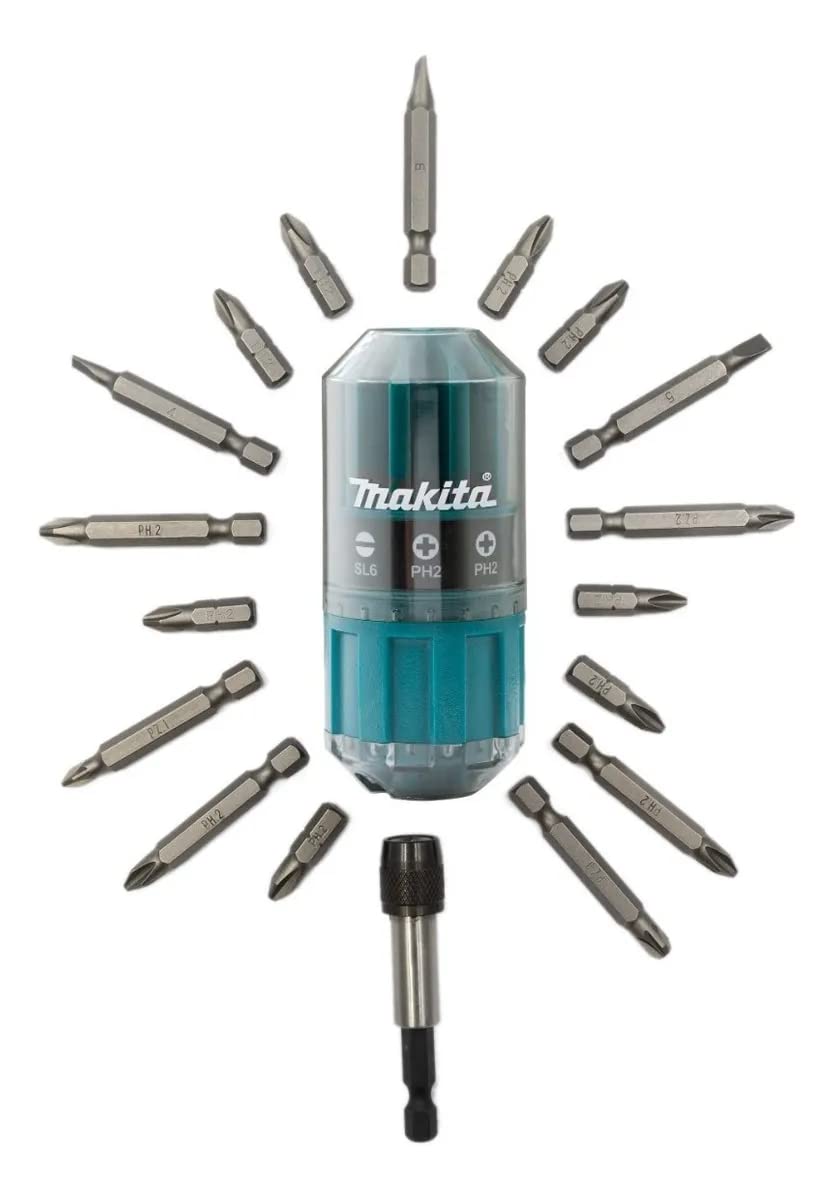 Makita B-43000 18 Piece Assorted Bit Set & Handle
