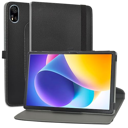 MAMA MOUTH Coque pour Blackview Mega 8,en Cuir Protecteur avec Stand Étui en PU Cuir Rotative 360 degrés Housse de Protection Flip Case Cover pour Blackview...