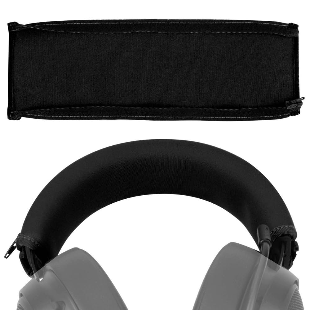 crysendo headband compatible with razer kraken v2 & v2 pro headphones | replacement headband with zipper | headband cushion pads | no tools required (black)