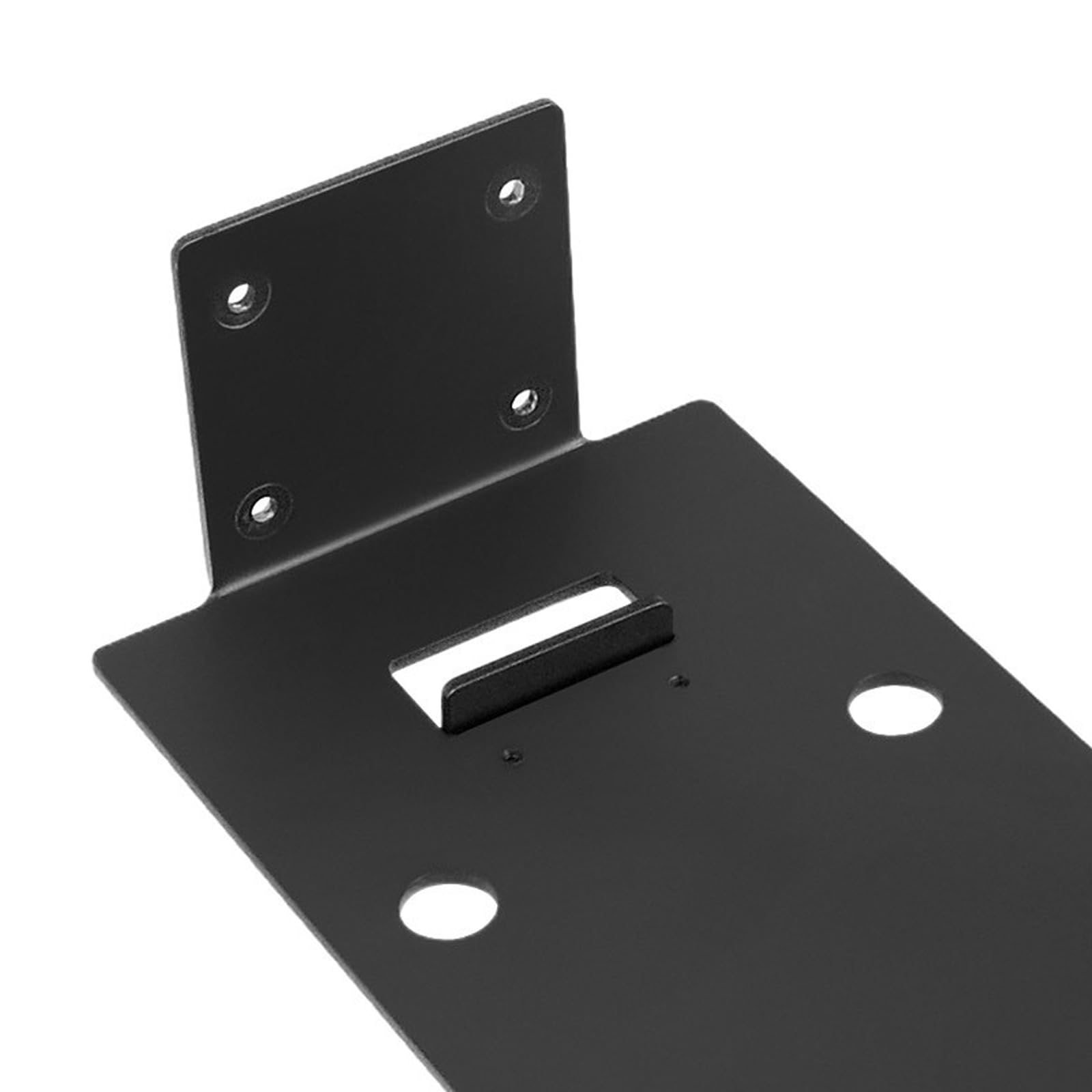 Elegante supporto acustico in metallo nero per Coda W Bookshelf Soundbar Staffa di montaggio a parete migliora l'ascolto per Coda W Soundbar Stand