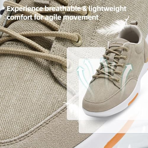 Image of OrthoComfoot Men's Orthopedic Arch Support Walking Shoes: Comfortable Cushioned Plantar Fasciitis Relief Shoes, Breathable Orthotic Fashion Sneakers for Foot and Heel Pain
