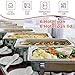 Dandat 6 Pack Full Size Steam Table Pans Deep Hotel Pan with Lid Thick Stainless Steel Restaurant Commercial Trays Steam Food Containers for Chafing Dish Buffet(20.8 x 12.8 x 3.9 Inch)