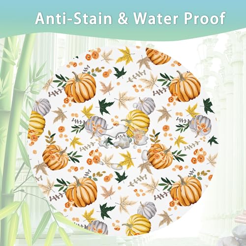 Hello-Fall-Thanksgiving-Round-Tablecloth-60-inchPumpkins-Flowers-Circle-Table-Cloth-Polyester-Waterproof-Stain-Wrinkle-Free-Table-Cover-for-Home-Kitchen-Dining-Party-Pinic-Patio-Outdoor-Decor Hello Fall Thanksgiving Round Tablecloth 60 inchPumpkins Flowers Circle Table Cloth Polyester Waterproof Stain Wrinkle Free Table Cover for Home Kitchen Dining Party Pinic Patio Outdoor Decor