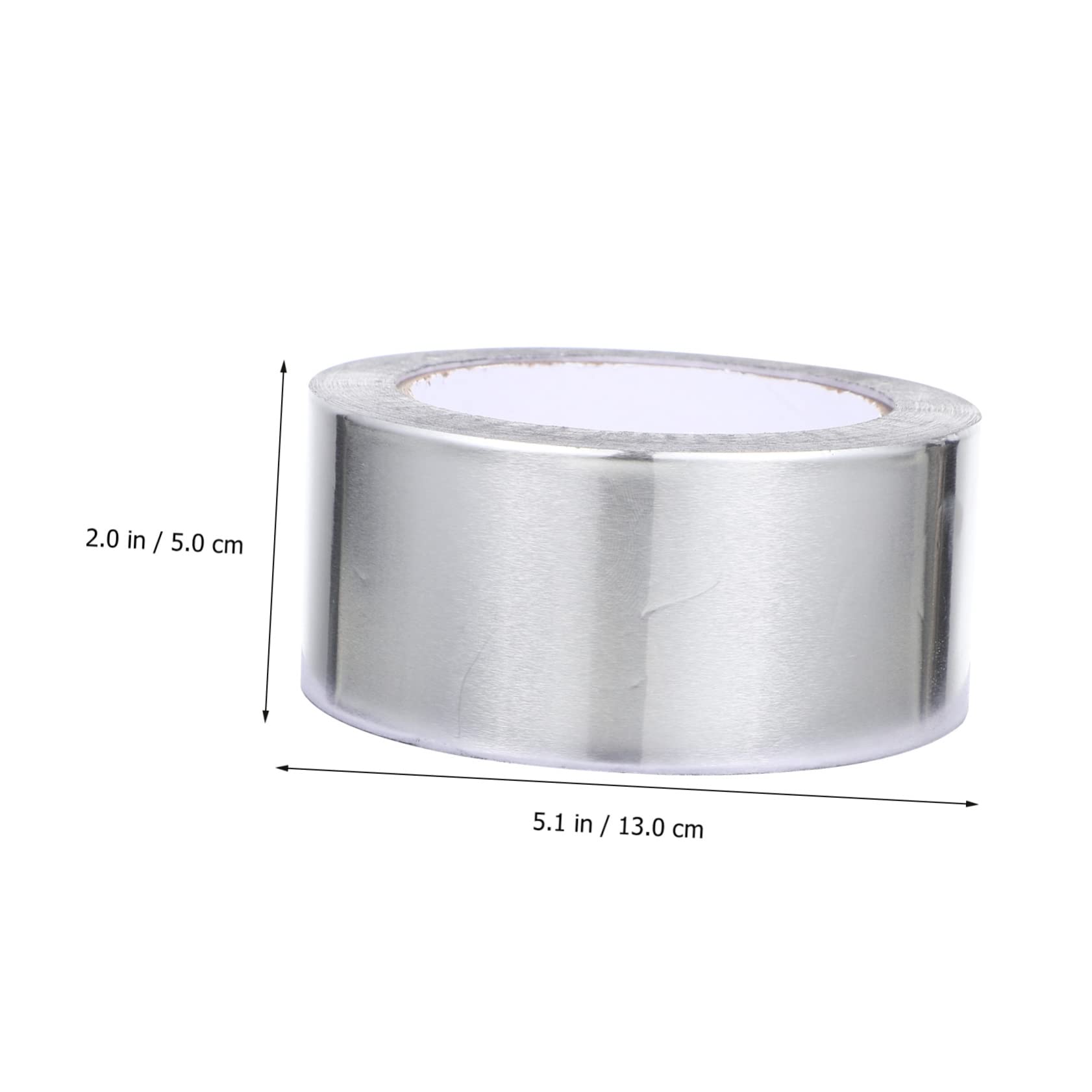2 Rollen Aluminium Klebeband Set Hitzebeständiges Selbstklebendes Alufolien Tape für Küche Elektronik Wasser und Ölschutz Vielseitig Einsetzbar