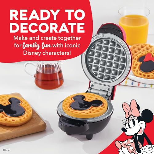 Image of Dash MultiMaker Mini System Removable Plate Set - Ceramic, Nonstick Replacement Plates for Fun-Shaped Waffle Breakfast - Waffle Maker Not Included - 4-Inch - Two-Pack - Mickey & Minnie