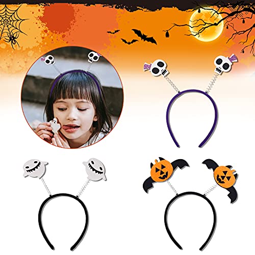 2-8 Pcs Halloween Headband & Christmas Headband, Halloween Pumpkin Spider Headbands, Christmas Reindeer Xmas Tree Hair Hoop, Party Supplies, Cosplay, Photo Booth(Fit All Size ) (H STYLE)
