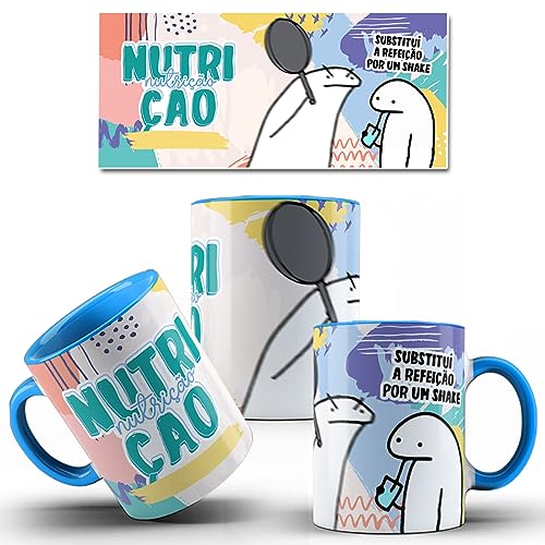 Caneca Nutricionista Flork Nutrição - Azul