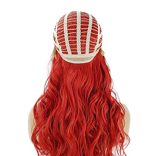 Perruque de cheveux bouclés 70cm avec bonnet ajustable et grand volume - 7