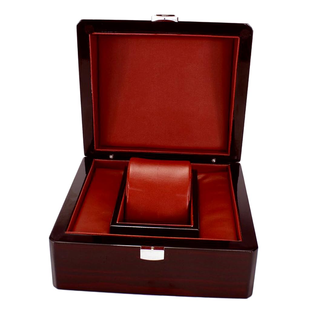 Organizador de relojes de Para madera exclusivo, caja de almacenamiento para joyas, embalaje de regalo o soporte de almacenamiento para viajes, vitrina de Para madera.
