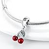YIXUAN Charms Cerises Perle en argent 925 compatible avec les bracelets Pandora Bijou cadeau pour femme idée cadeau pour maman, voyage ou anniversaire #2