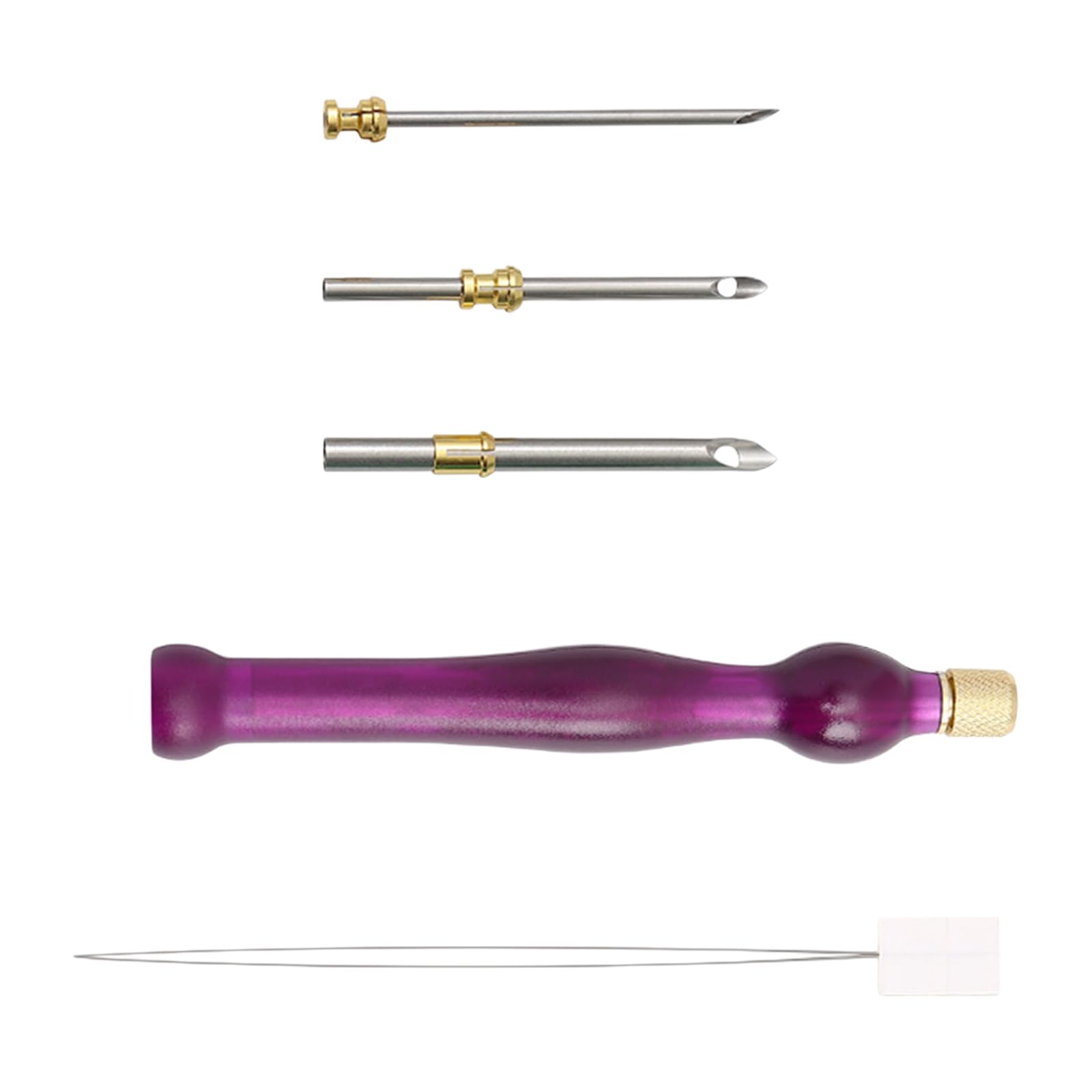 Tsophreniq Artisanal Russian Punches Needle Set for Textile Embroidery with Needle and Portable Body Portable Embroidery Tool