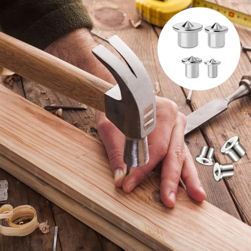 DAWRIS 32 Pcs Dowel Pin Set Woodworking Alignment Tool 6/8/10/12mm Centre Point Set Pins Marker Drilling Hole Tool Silver Carbon Steel 7 DAWRIS 32 Pcs Dowel Pin Set Woodworking Alignment Tool 6/8/10/12mm Centre Point Set Pins Marker Drilling Hole Tool Silver Carbon Steel - Image 7