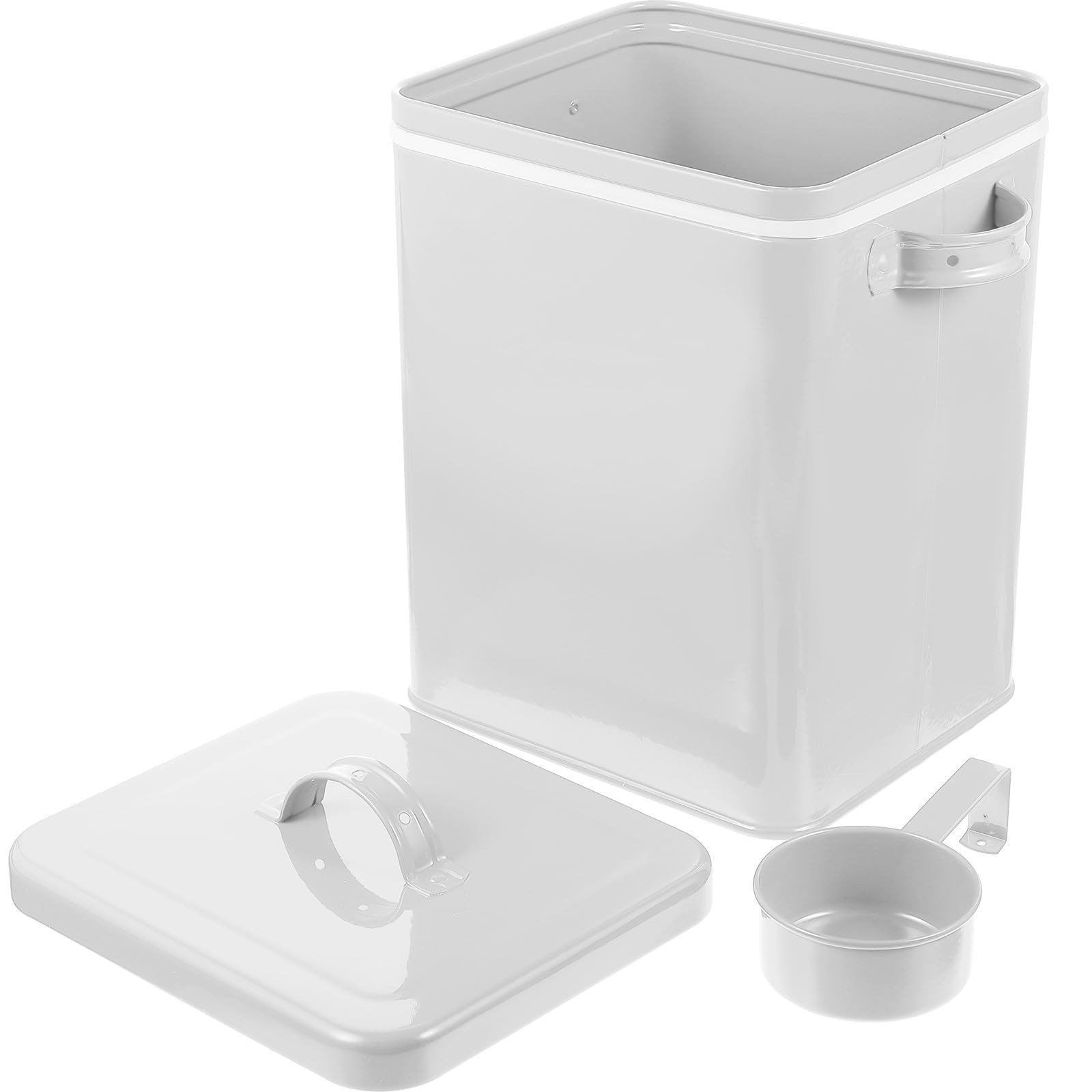 iplusmile Boîte de Nourriture Sèche Conserve Aliments au Sec et Propres en Fer Blanc Grosse Capacité Récipient Hermétique pour Croquettes et Farine Cuisine