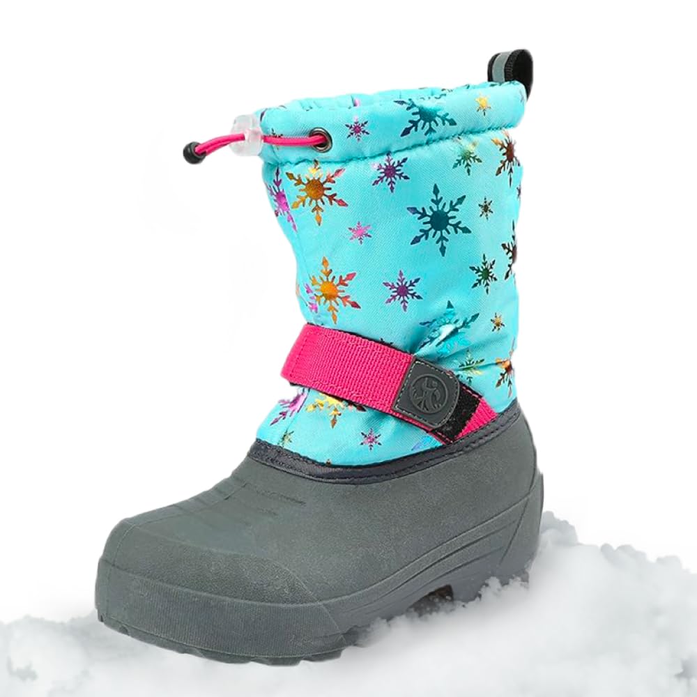 Northside Frosty Insulated Winter Snow Boots for Girls and Boys with Rugged, Water Resistant Nylon Upper, Quick-Drying Lining, Removable EVA Insole, and Durable TPR Outsole