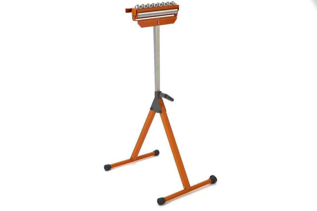 BORA Portamate PM-5093 Tri Function Pedestal Roller 11.25" Polished Steel Roller, Ball Bearing Multi-Directional Rollers