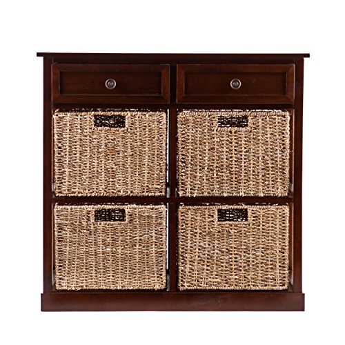 Sei Furniture Kenton 4-Basket Storage Chest, Brown #TOP1