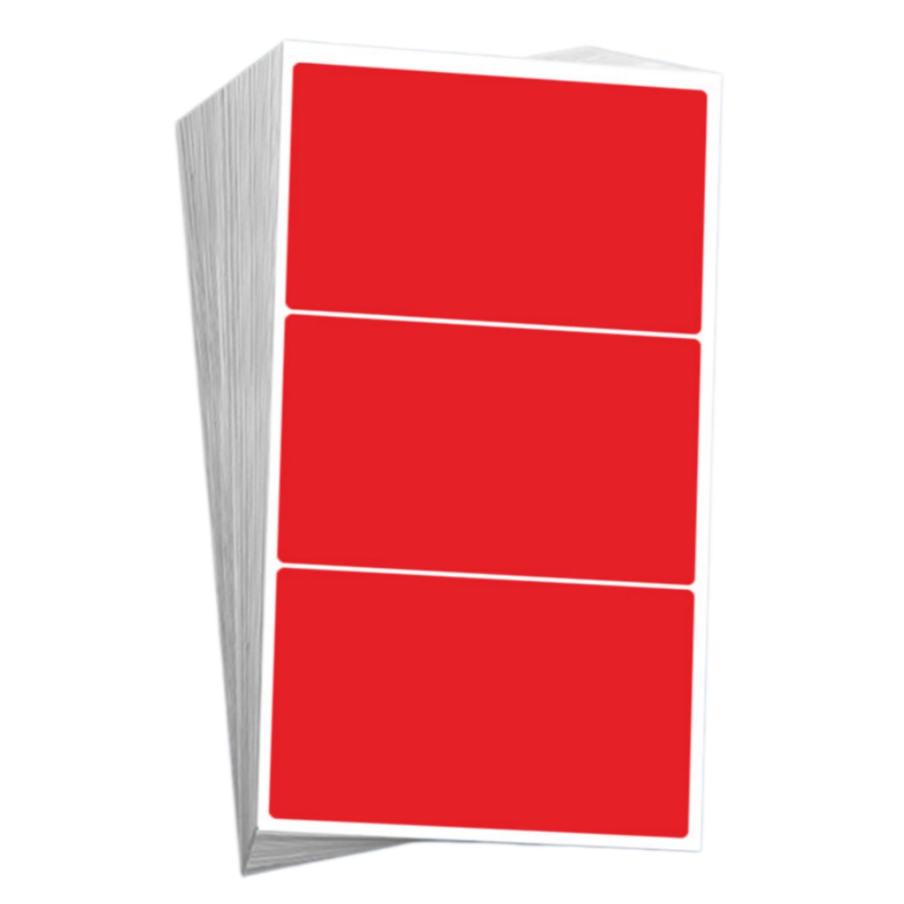 60 Pcs Large Red Square Sticky Labels 100 X 60 mm Plain(red Square) โ image 1