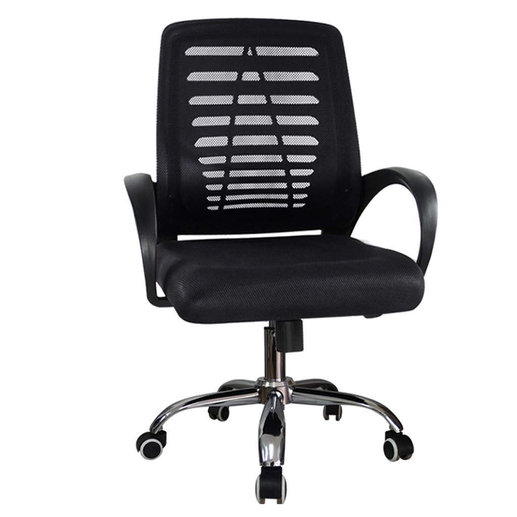 TEmkin Office Chair,Computer Swivel Home Back Lift Rotating Simple Grid Office Adjustable Sliding WheelDesk Chair