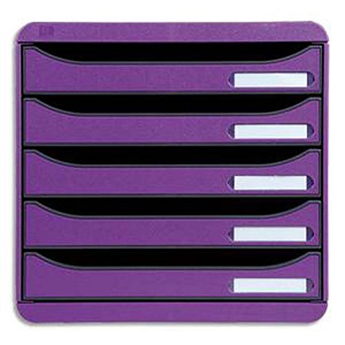 Module de classement Big Box Plus 5 tiroirs, VIOLET, Format 34,7 x 27,8 x 27,1 cm
