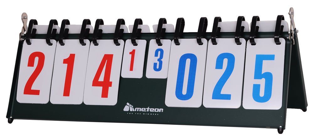 meteor Anzeigetafel Score Flipper Flip-Tisch Scoring Board Tragbare Durable multifunktionale Sport Spiele Volleyball Basketball Tischtennis (1-30 Punkte)
