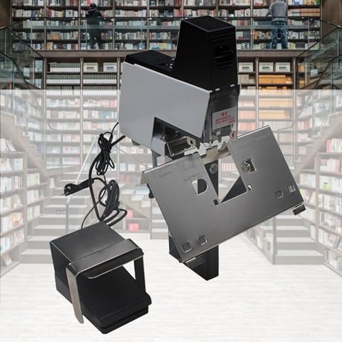 Electric Heavy Duty Saddle Stapler, Rapid Binder Machine with Pedal, 1-9 Intensity Levels, Staples 2-40 Sheets