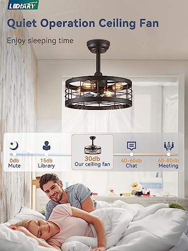 LEDIARY-165-inch-Black-Caged-Ceiling-Fan-With-Light-Fandelier-Industrial-Ceiling-Fan-With-Remote-Farmhouse-Fan-Lights-Ceiling-Fixtures-For-Kitchen-Bedroom-Outdoor6-Speed-Timing-Black