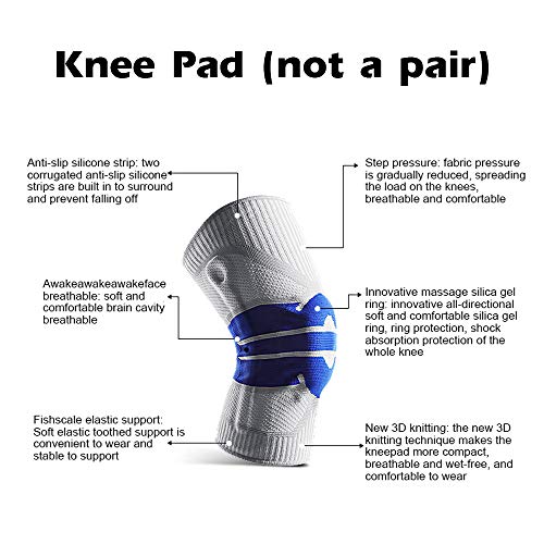 Joelheiras de fitness, Romacci Fitness Running Riding Joelheiras de verão Joelheiras de malha Protet