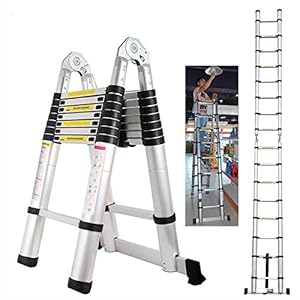 Feidak Aluminium Teleskopleiter 5M Klappleiter