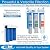 Applied Membranes Inc. 3-Stage Whole-House Water Filter Cartridge Replacements, 20-Inch Carbon and Sediment Filter Cartridges