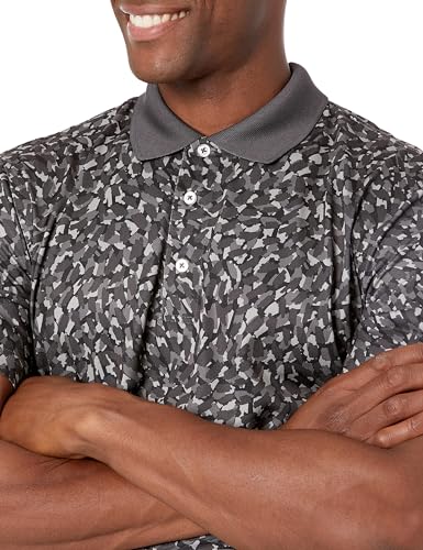 Image of Amazon Essentials Men's Regular Fit Golf Polo Shirt, Moisture-Wicking Quick Dry, Recycled Polyester, Short Sleeve