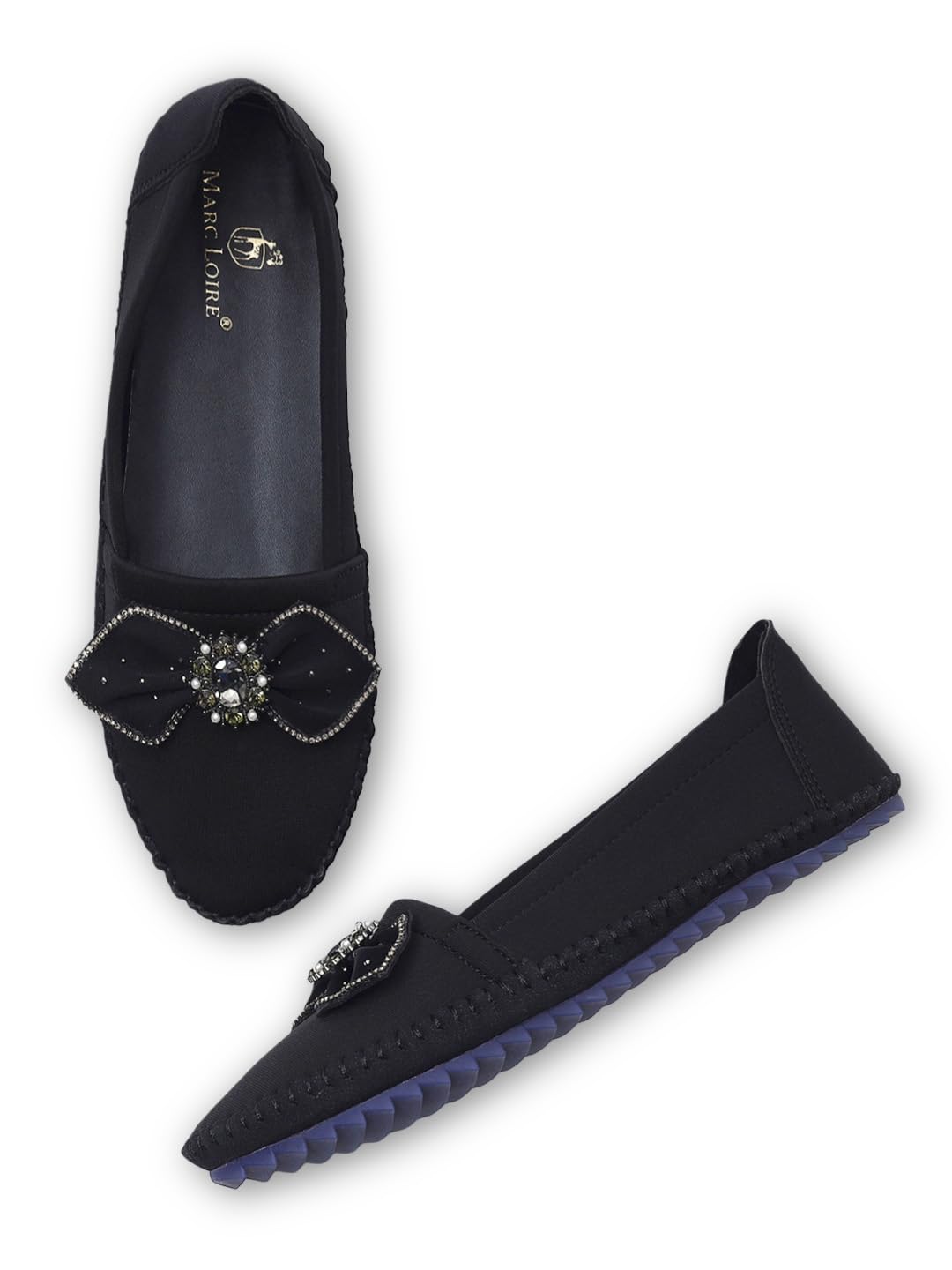 marc loire Women's PU Slip-On Casual Ballerinas | Solid | Round Toe-picture-9