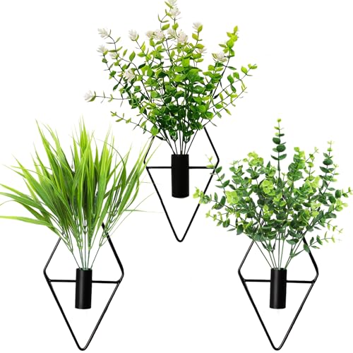3-Teilige Set Wandpflanzen Deko Wandvasen Wanddeko Pflanzen Eignet Sich für Büros, Gärten, Partys, als Wanddekoration und Kann auch als Zimmerpflanze Verwendet Werden