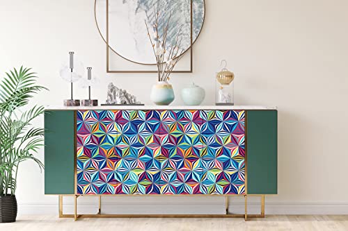 Pegatina para muebles que disimula imperfecciones con ilusión retro 3D 4
