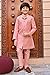 AHHAAAA Silk Blend Kids Indian Ethnic traditional Party Wear Sequin Print Indo-Western Sherwani Set For Boys