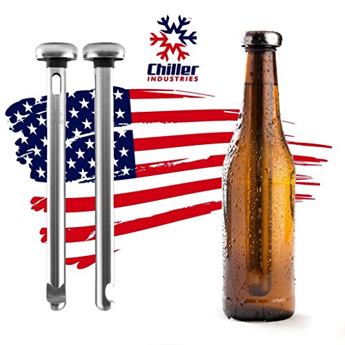 Beer Chiller By Chiller Industries - 2 Pack / Built-In Bottle Opener /