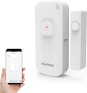 Door Window Sensor WiFi Door Alarm,Tuya Smart Alarm with Notification, APP Control Home Security, Door Open Alert for Shop, Garage, Window Security for Kids, Anti-theft,Wireless House Shed Alarms
