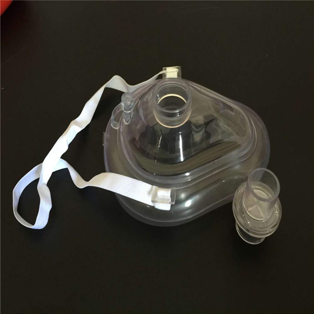 CPR Rescue Mask, primo soccorso, per adulti/bambini, custodia rigida con cinturino da polso