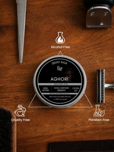 Image of EM5's Aghori Beard Balm | Shape Style and Tame | Medium Hold and Shine | Long Lasting Fragrance | Mustache and Beards Wax | Gift for Him /Men