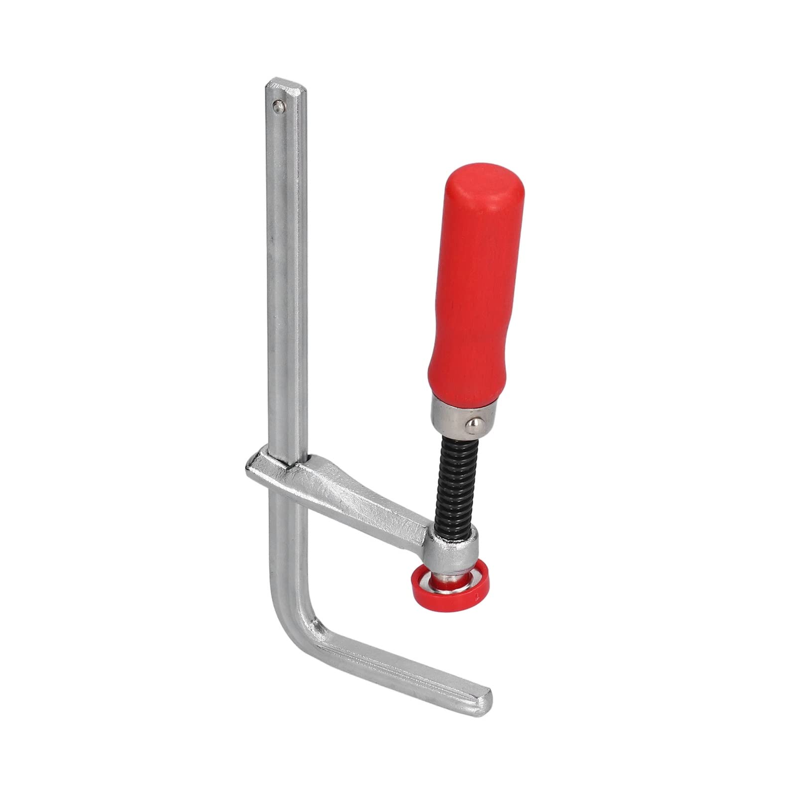Pissente F Clamp Adjustable Aluminum Bar Clamp with Poplar Handle Manual Woodworking for Workbench Use Die Cast Body Anti Slip Grip Easy Clamping for Woodworkers (200 * 60mm)