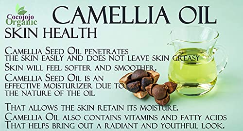 Dr Joe Lab Japanese Camellia Seed Oil - 100% Pure, Unrefined, Cold Pressed, Non-Gmo Bulk Carrier - 32 Oz - For Skin, Hair, Nails, Body, Facial Hair - Hydrating Moisturizing Vegan - Packaging May Vary #TOP4