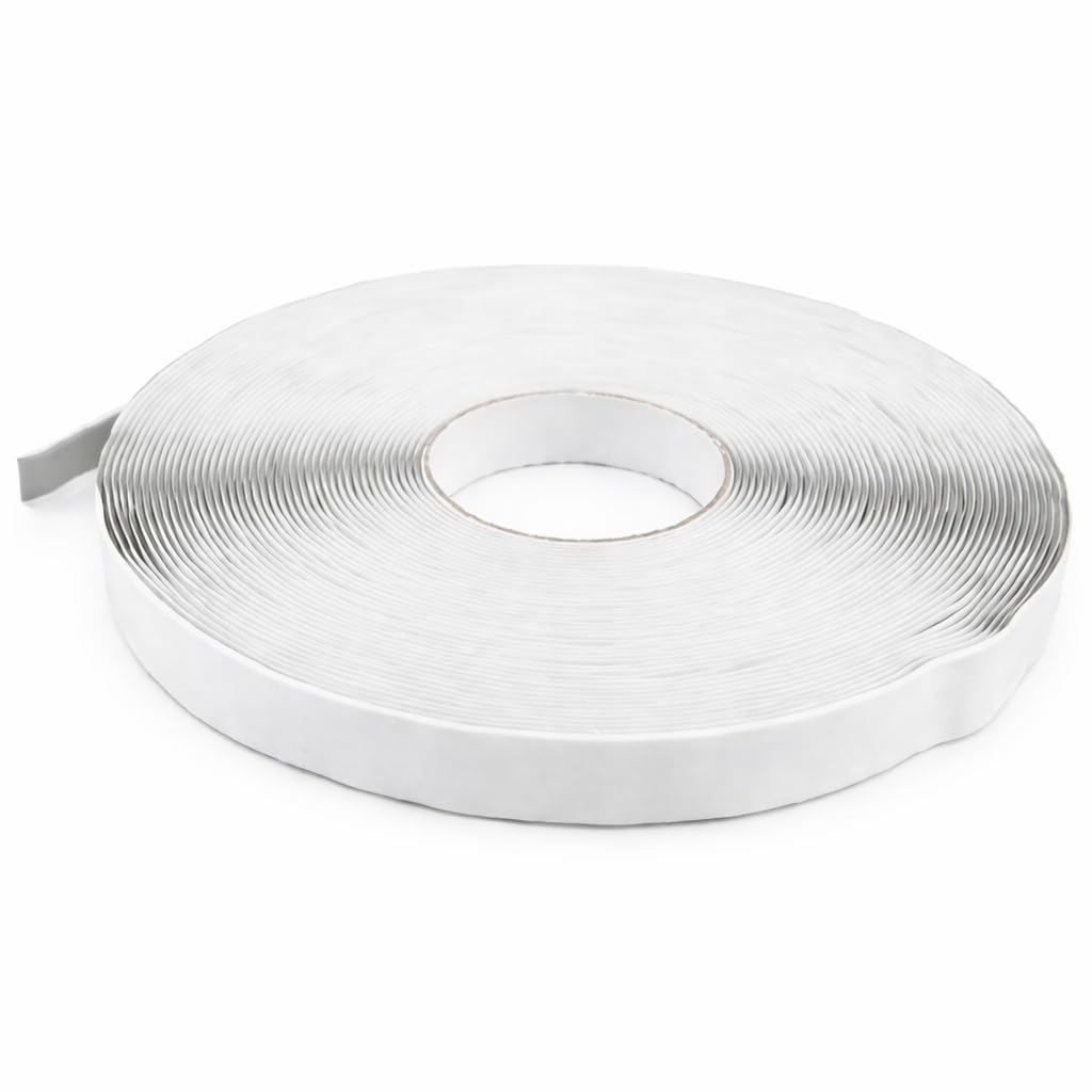 Butyl Sealant Tape – Waterproof Roof Flashing Tape for End Laps, Ridge & Eaves, Metal Sheeting, Windows, Greenhouses & Weatherproof Sealing (4mm Bead x 12m)