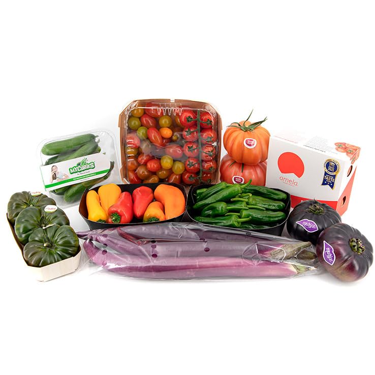 Selección de Verduras Gourmet 3 kg La Parcela, Origen España, Andalucía (Costa Tropical), Comprar Fruta y Verdura Fresca, De La Huerta A Tu Casa, Producto de Cooperativa Granada La Palma
