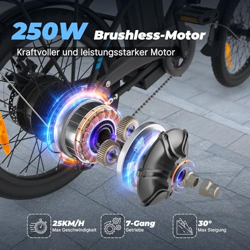 VARUN E Bike Herren Damen, 20' * 1.95'/20' * 4.0' E-Fatbike mit 48V 13Ah/7.8Ah Akku, bis zu...