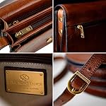 Leder Umhängetasche Damen - Messenger Bags - Schultertasche - Ledertasche - Damen Tasche - Crossbody Bag – Bild 5