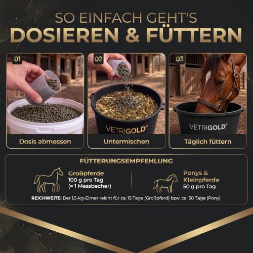 Mineral Stoffwechsel Pellets, Mineralfutter für Pferde, 1,5 kg Eimer